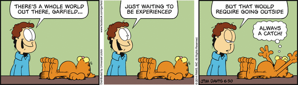 Komiksy garfield - komiks z dnia 30/06/2014