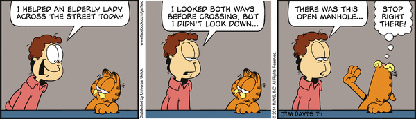 Komiksy garfield - komiks z dnia 01/07/2014