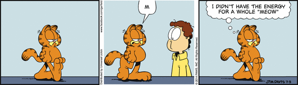 Komiksy garfield - komiks z dnia 03/07/2014