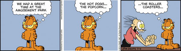 Komiksy garfield - komiks z dnia 04/07/2014