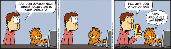 Komiksy garfield - komiks z dnia 08/07/2014