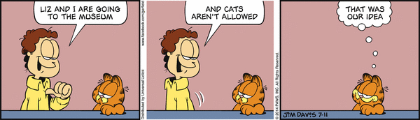 Komiksy garfield - komiks z dnia 11/07/2014