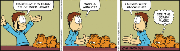 Komiksy garfield - komiks z dnia 12/07/2014
