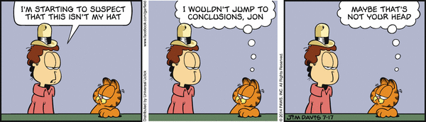 Komiksy garfield - komiks z dnia 17/07/2014