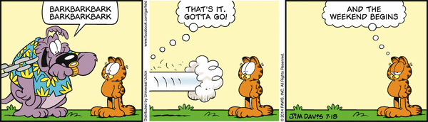 Komiksy garfield - komiks z dnia 18/07/2014