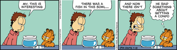 Komiksy garfield - komiks z dnia 19/07/2014