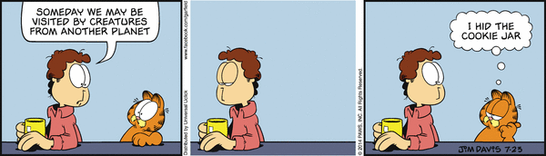 Komiksy garfield - komiks z dnia 23/07/2014