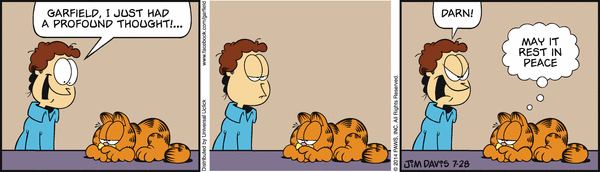 Komiksy garfield - komiks z dnia 28/07/2014