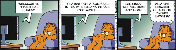 Komiksy garfield - komiks z dnia 29/07/2014