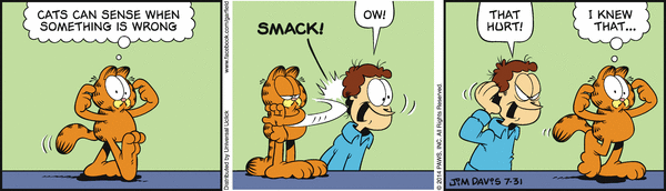 Komiksy garfield - komiks z dnia 31/07/2014