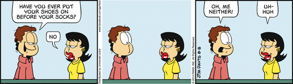 Komiksy garfield - komiks z dnia 08/08/2014