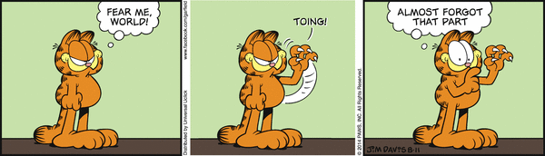 Komiksy garfield - komiks z dnia 11/08/2014