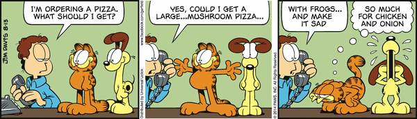Komiksy garfield - komiks z dnia 13/08/2014