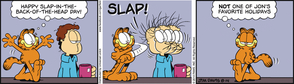 Komiksy garfield - komiks z dnia 14/08/2014