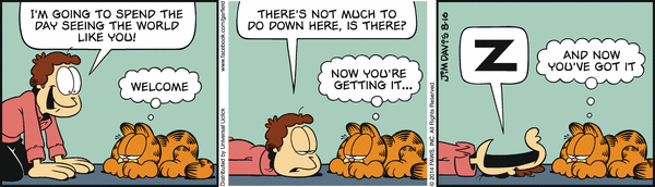 Komiksy garfield - komiks z dnia 16/08/2014