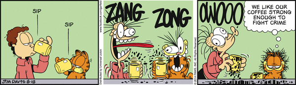 Komiksy garfield - komiks z dnia 18/08/2014