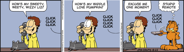 Komiksy garfield - komiks z dnia 22/08/2014