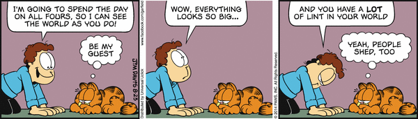 Komiksy garfield - komiks z dnia 23/08/2014