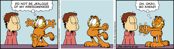 Komiksy garfield - komiks z dnia 28/08/2014