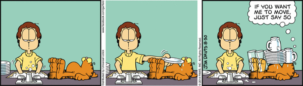Komiksy garfield - komiks z dnia 30/08/2014