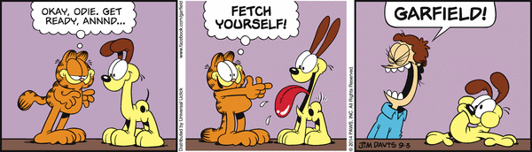 Komiksy garfield - komiks z dnia 03/09/2014