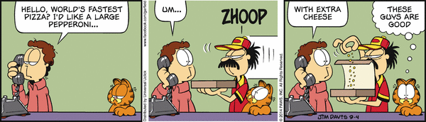 Komiksy garfield - komiks z dnia 04/09/2014