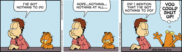 Komiksy garfield - komiks z dnia 06/09/2014