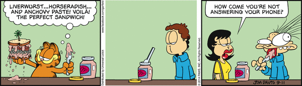 Komiksy garfield - komiks z dnia 11/09/2014