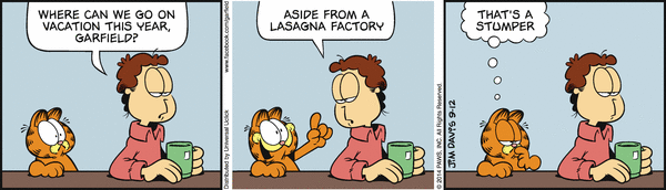 Komiksy garfield - komiks z dnia 12/09/2014