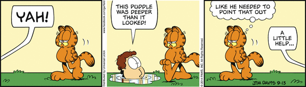 Komiksy garfield - komiks z dnia 13/09/2014