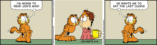 Komiksy garfield - komiks z dnia 15/09/2014