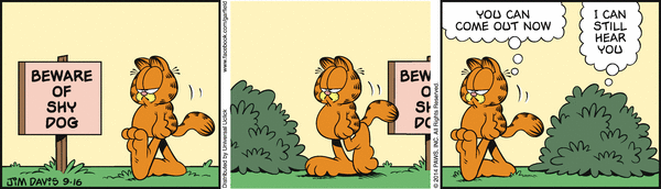 Komiksy garfield - komiks z dnia 16/09/2014