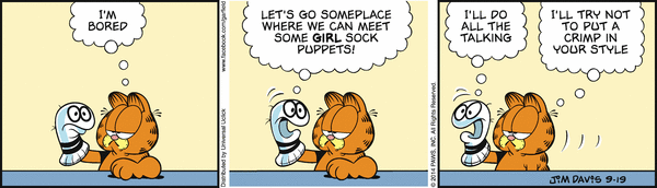 Komiksy garfield - komiks z dnia 19/09/2014