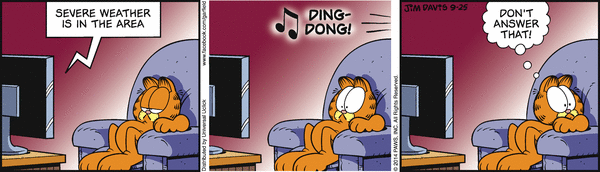 Komiksy garfield - komiks z dnia 25/09/2014