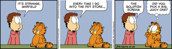 Komiksy garfield - komiks z dnia 29/09/2014