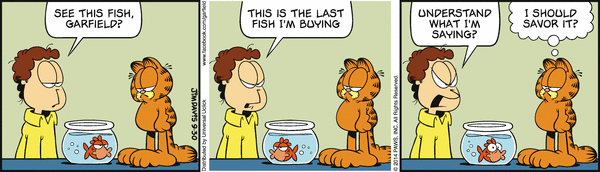 Komiksy garfield - komiks z dnia 30/09/2014