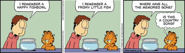 Komiksy garfield - komiks z dnia 03/10/2014