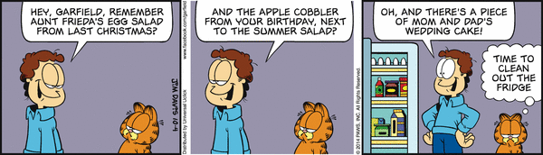 Komiksy garfield - komiks z dnia 04/10/2014