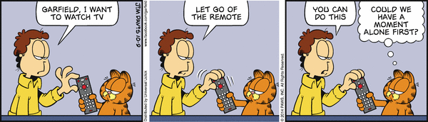 Komiksy garfield - komiks z dnia 09/10/2014