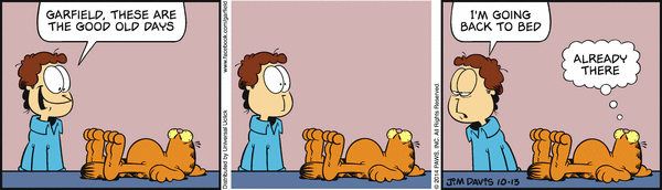 Komiksy garfield - komiks z dnia 13/10/2014