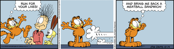 Komiksy garfield - komiks z dnia 14/10/2014