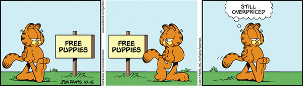 Komiksy garfield - komiks z dnia 15/10/2014