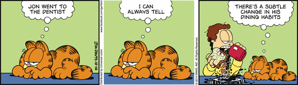 Komiksy garfield - komiks z dnia 16/10/2014