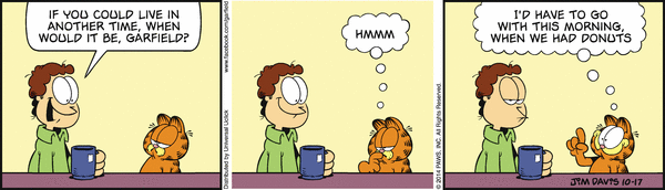 Komiksy garfield - komiks z dnia 17/10/2014