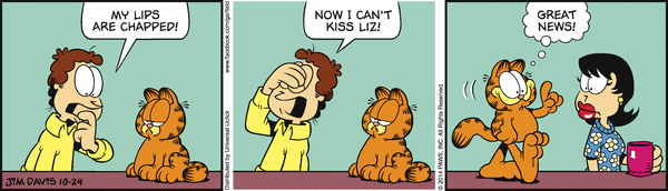 Komiksy garfield - komiks z dnia 24/10/2014