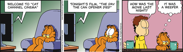 Komiksy garfield - komiks z dnia 30/10/2014