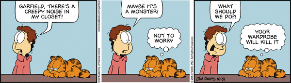 Komiksy garfield - komiks z dnia 31/10/2014