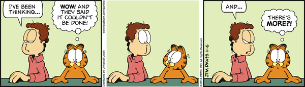 Komiksy garfield - komiks z dnia 06/11/2014