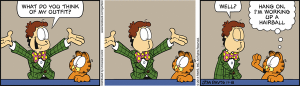 Komiksy garfield - komiks z dnia 08/11/2014