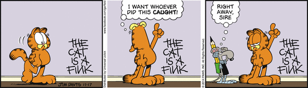 Komiksy garfield - komiks z dnia 17/11/2014